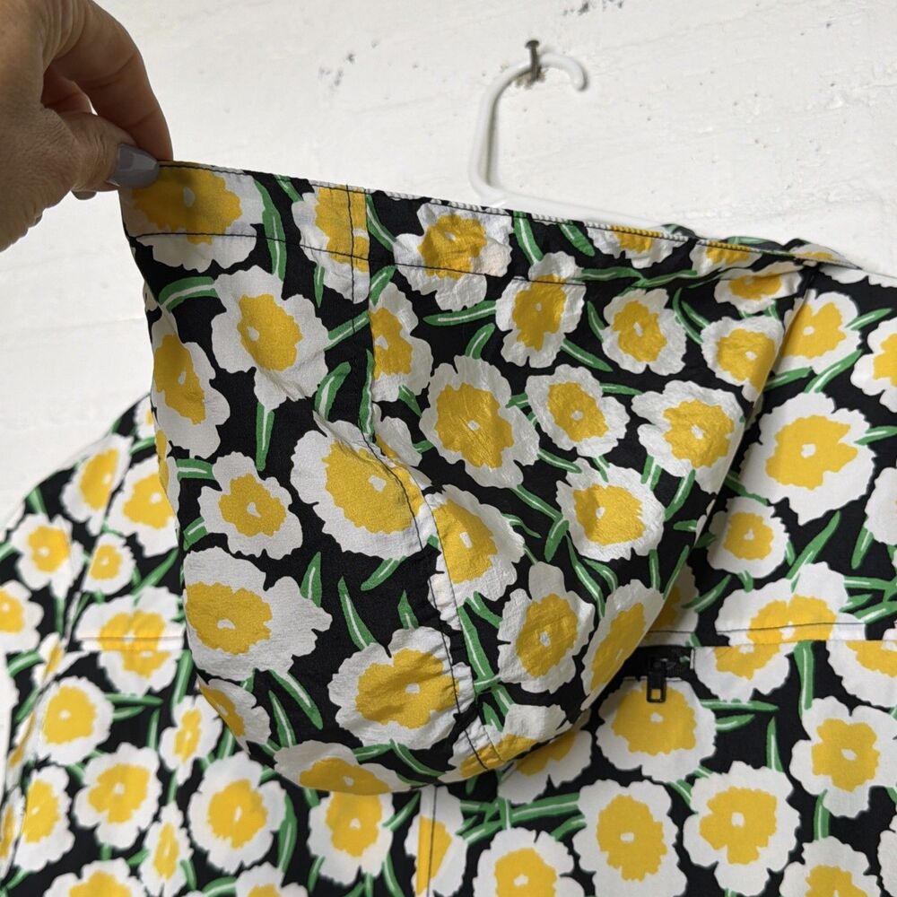 Diane Von Fürstenberg x Target Hooded Vest XS Whimisical Outdoor Gropcore Floral - Picture 8 of 12